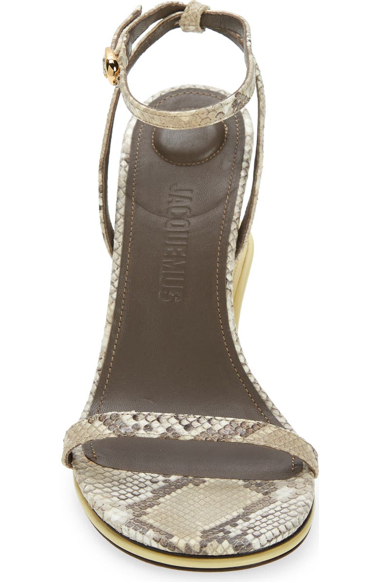 Jacquemus Double Ankle Strap Sandal, Alternate, color,