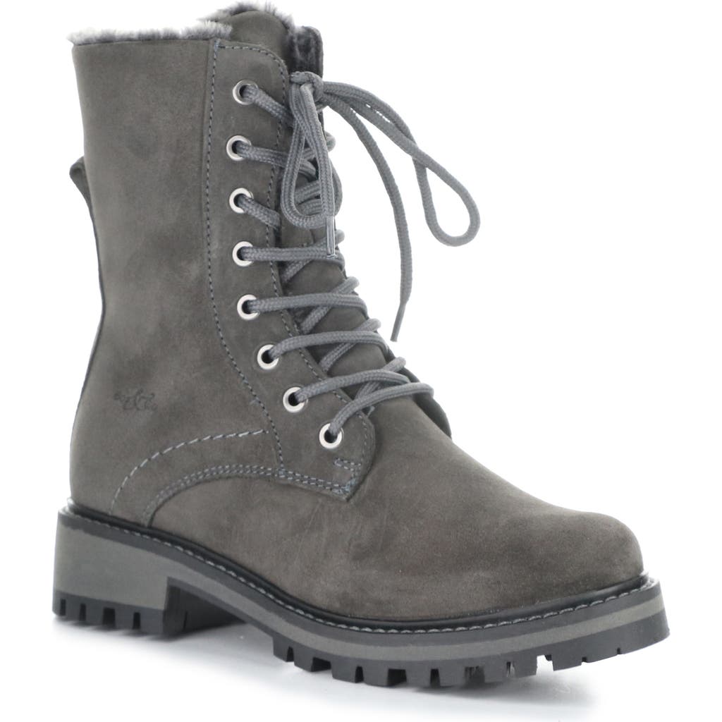 Bos. & Co. Asher Waterproof Faux Fur Bootie In Gray