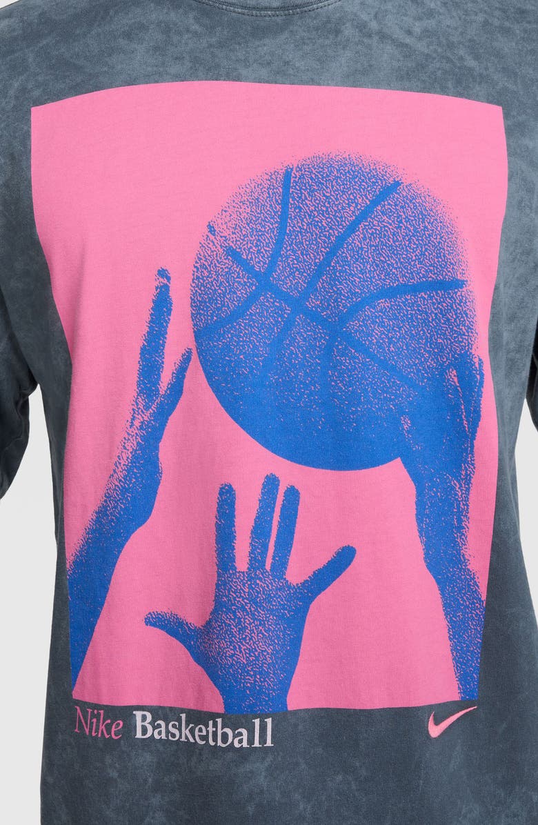 Nike Long Sleeve Graphic Basketball T-Shirt, Alternate, color, Anthracite