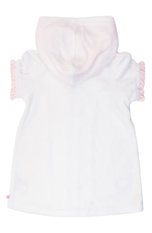 Rufflebutts Kids' Hooded Terry Cover-up In Pink