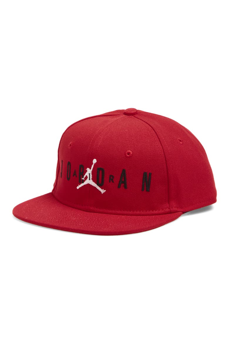 Kids' Jan Jordan Jumpman Air Snapback Cap, Main, color, GYM RED