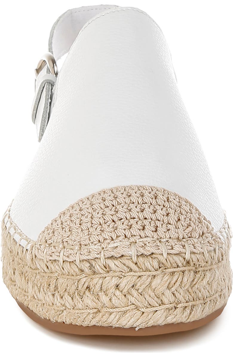 Rag & Co Azula Espadrille Slingback Flat, Alternate, color, White