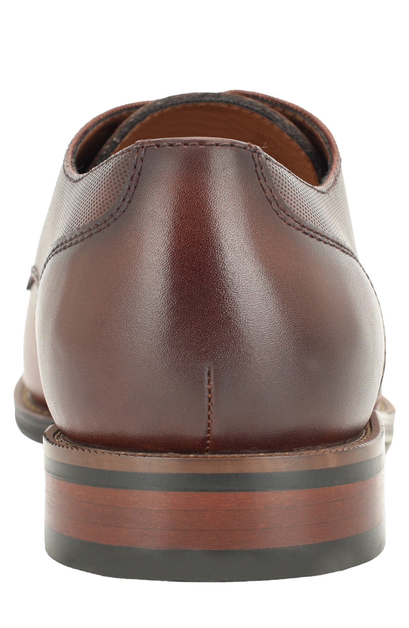 Momyr Faux Leather Cap Toe Oxford, Alternate, color, COGNAC
