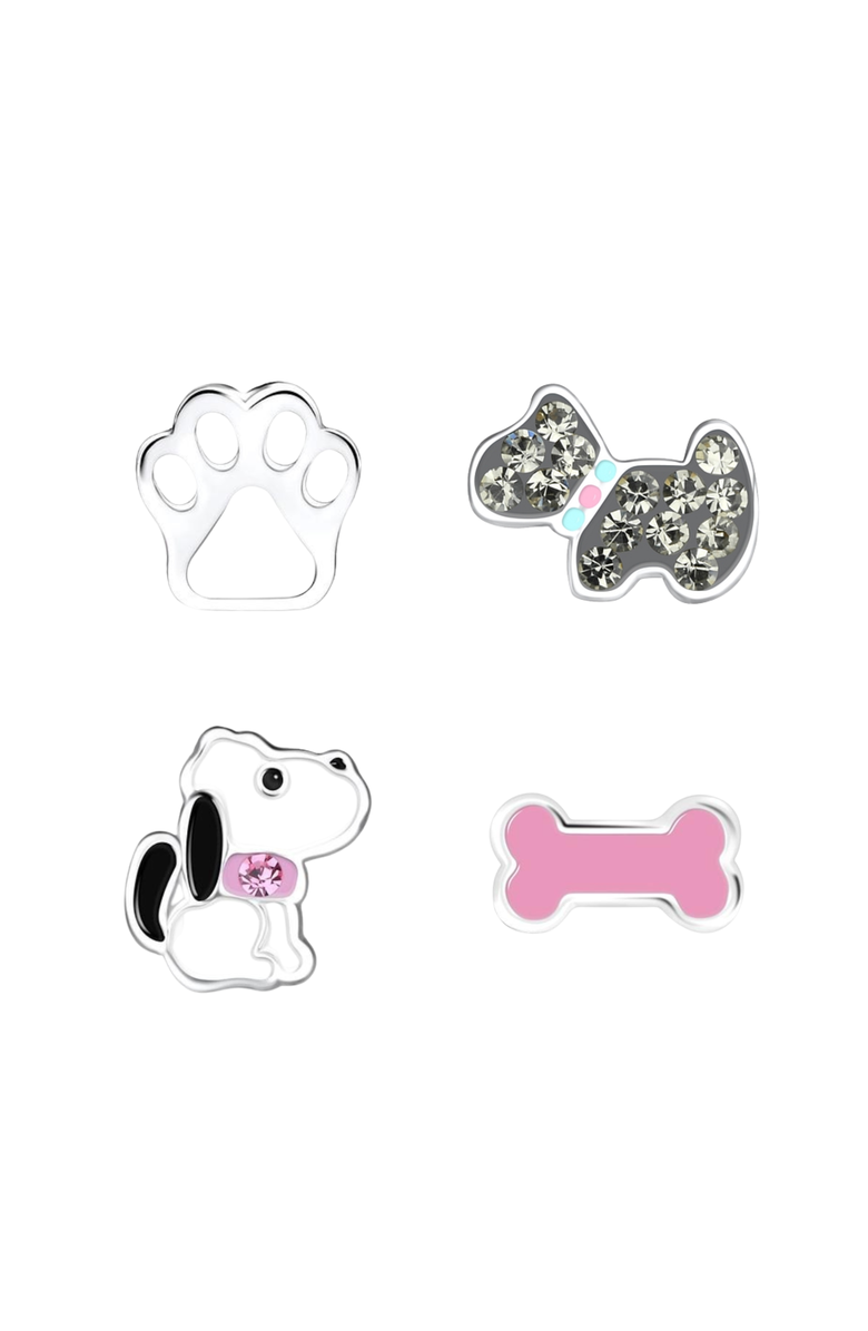 Little Miss Zoe Kids Puppy Earrings Gift Set, Alternate, color, Pink