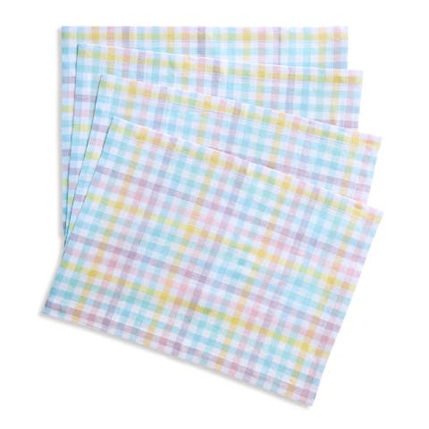 Linen Placemats - Gingham Check, 14" x 19"