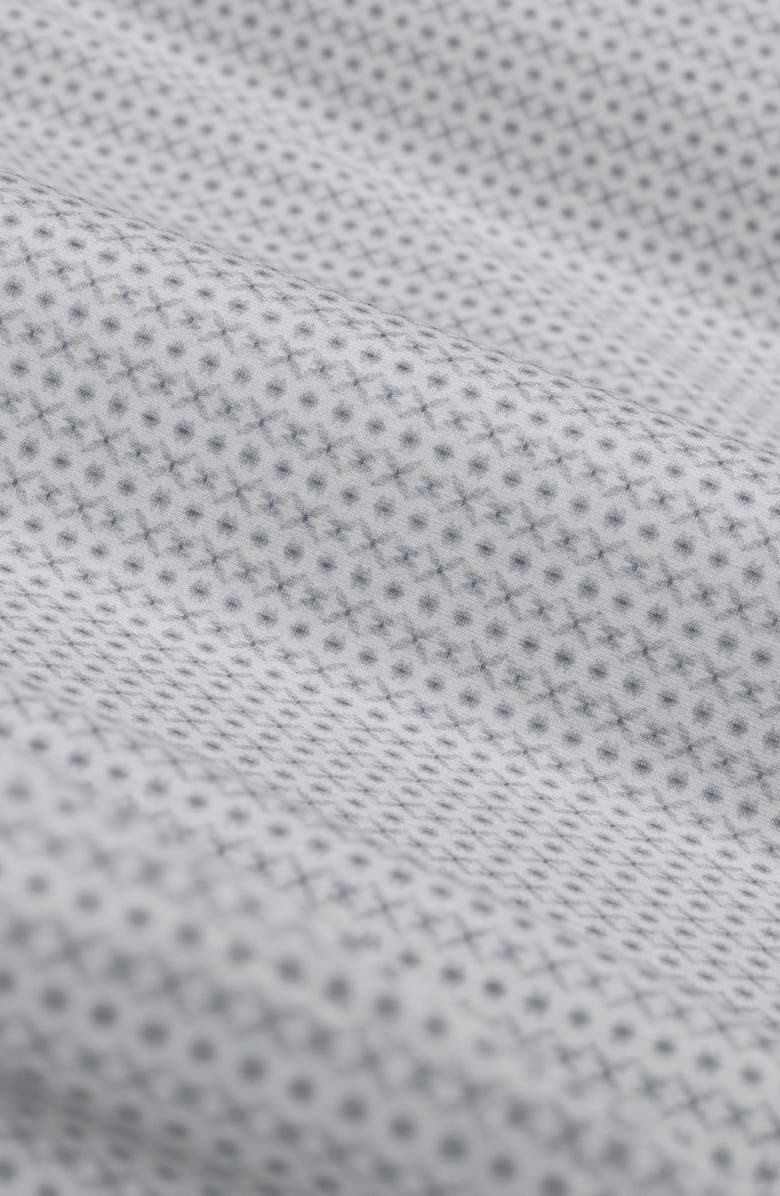 Bugatchi James OoohCotton<sup>®</sup> Geo Print Button-Up Shirt, Alternate, color, Platinum