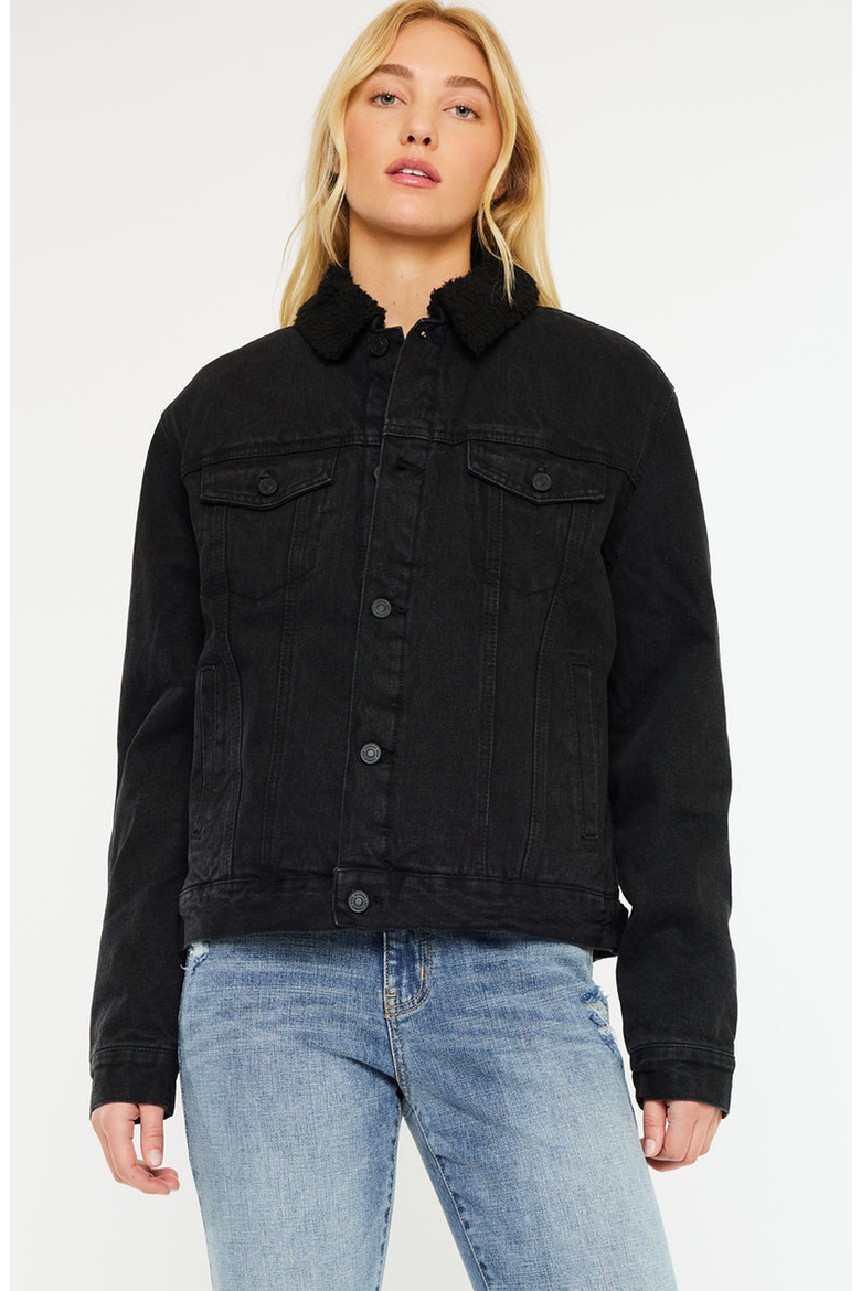 Sonny Trucker Jacket, Main, color, Black