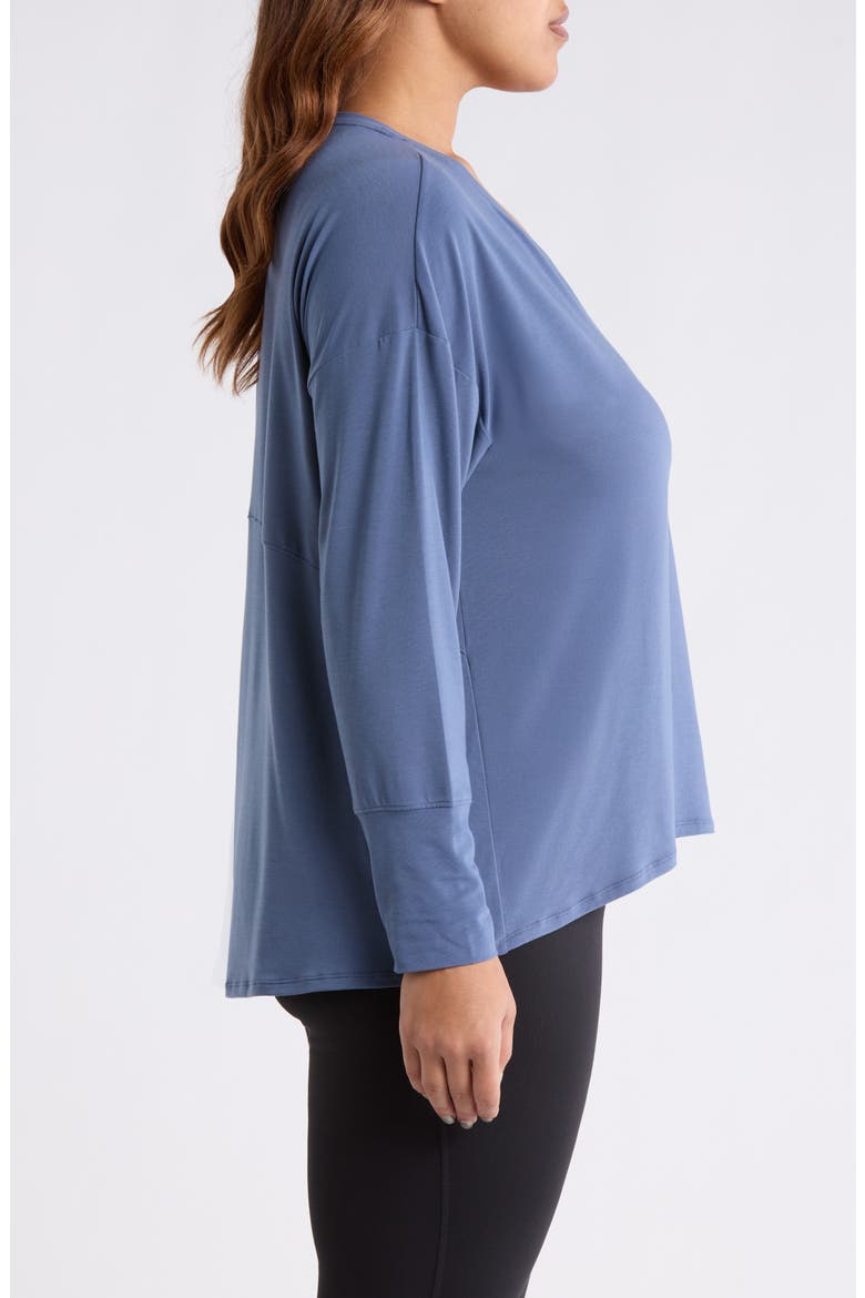 Breathe Long Sleeve T-Shirt, Alternate, color, BLUE VINTAGE