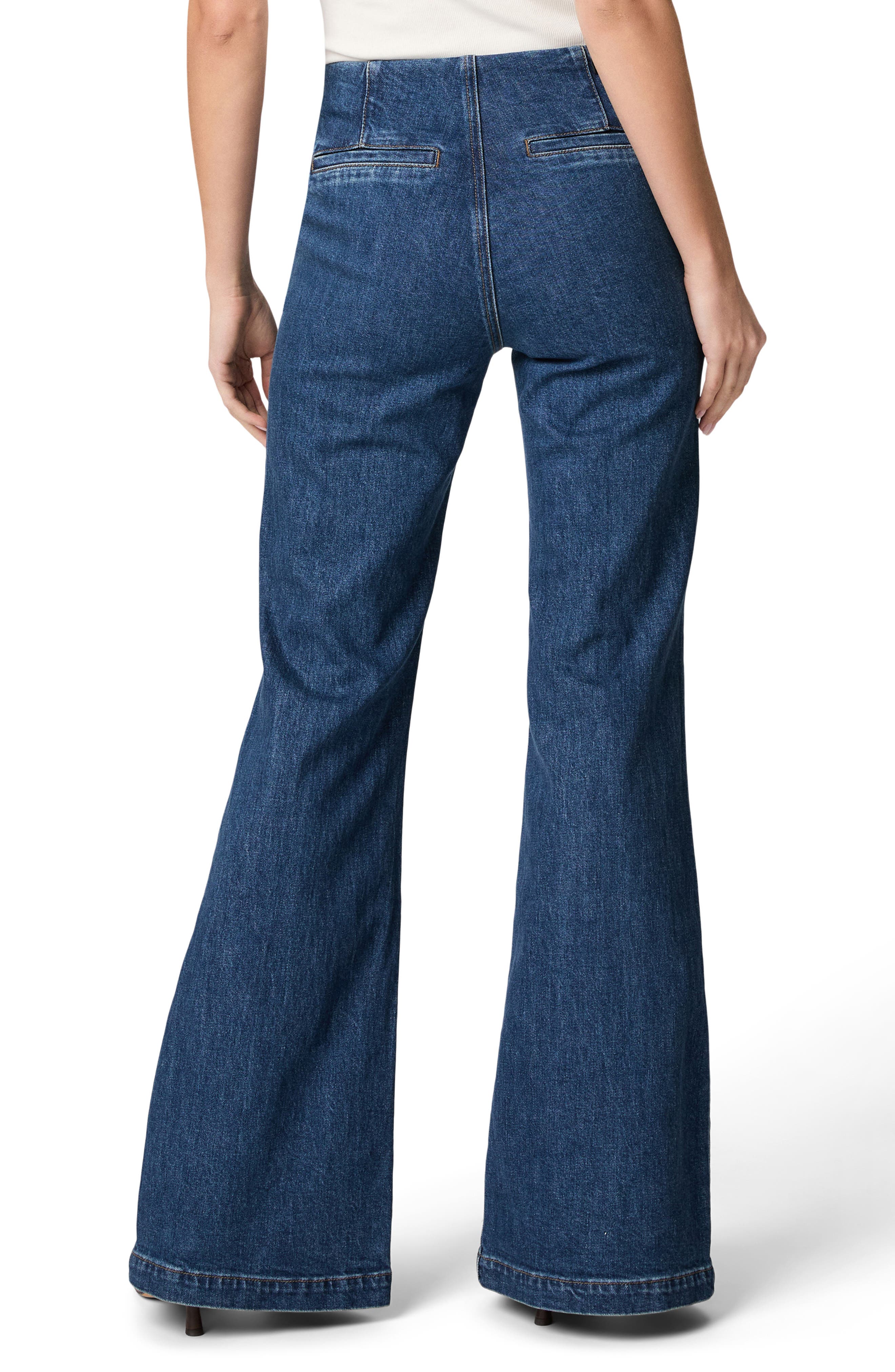 Sofia Front Slit Flare Jeans - image 2