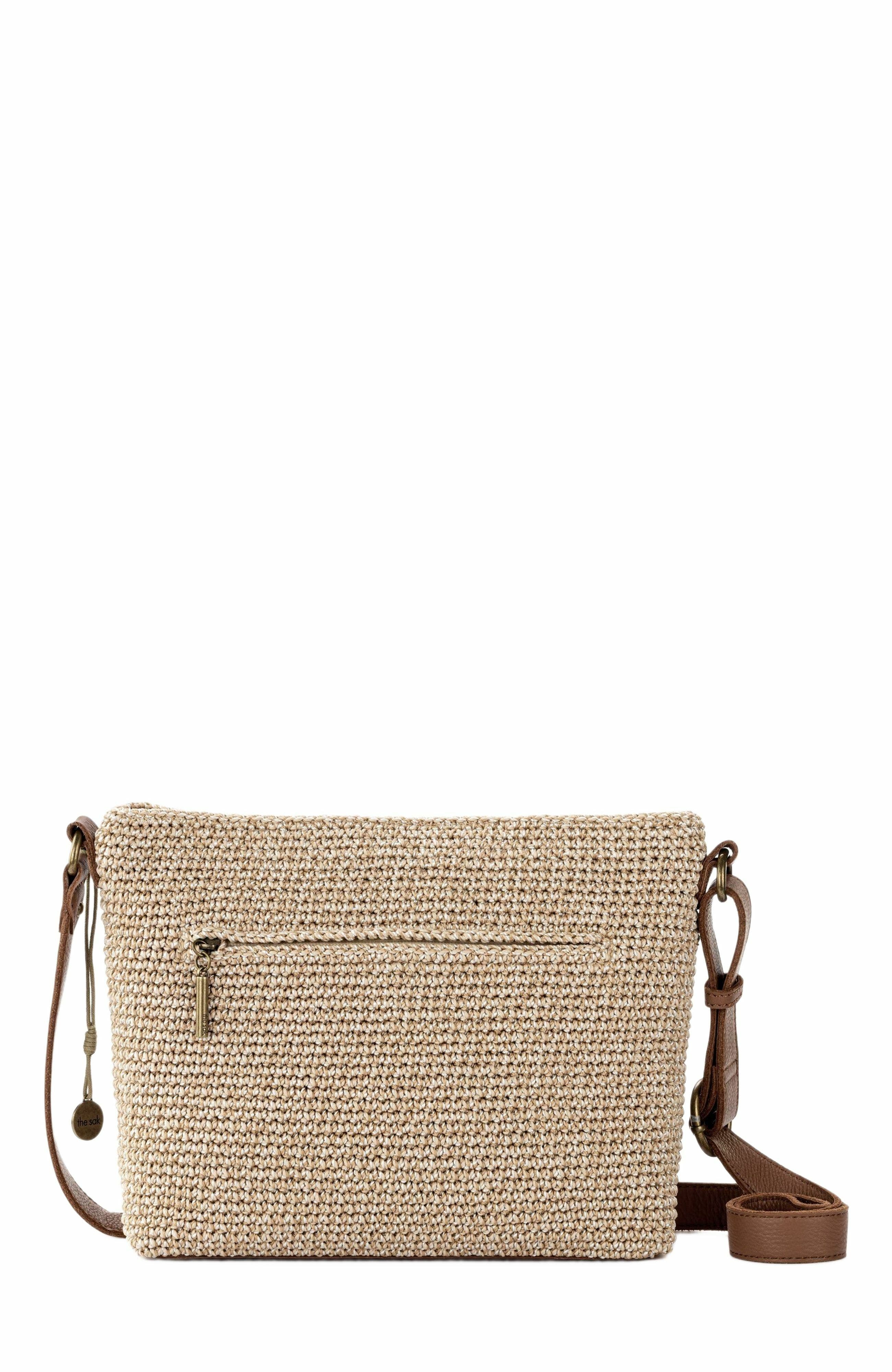 Melrose Crossbody Leather Bag, Alternate, color, Bamboo Static