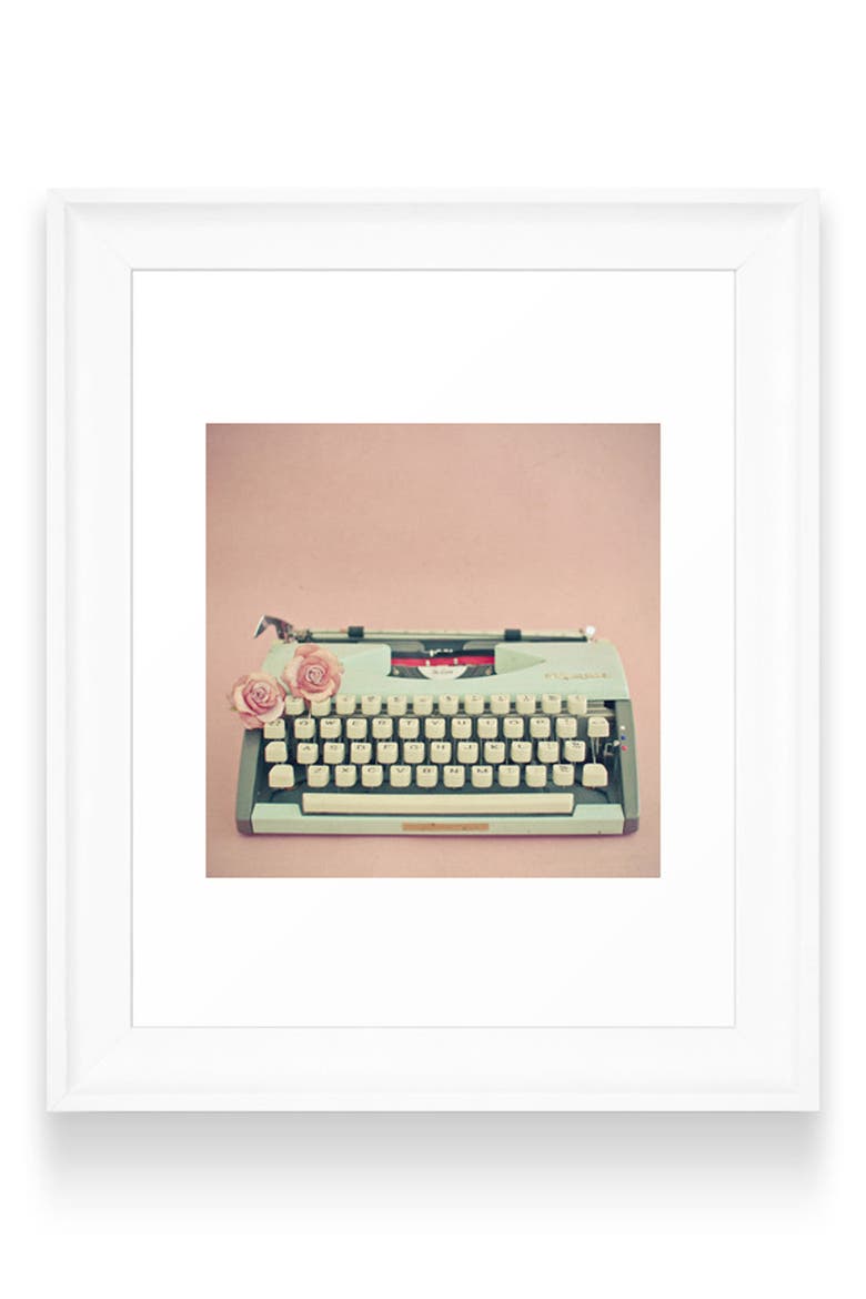 Love Letter Art Print, Main, color, WHITE FRAME