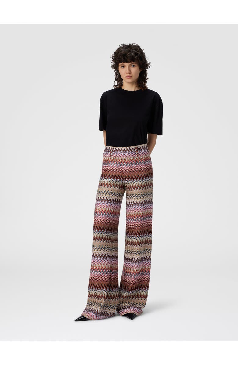 Missoni Flare Pants With Zigzag Pattern, Alternate, color, Multicoloured