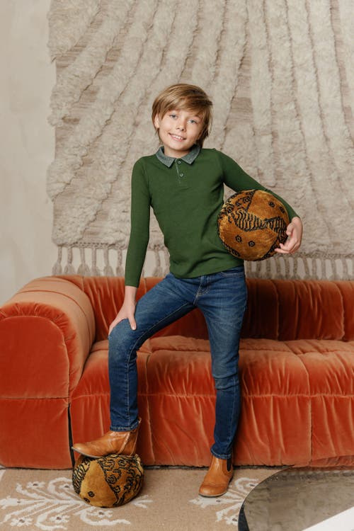 Ely's & Co. Velour Plaid Bear Collection In Green