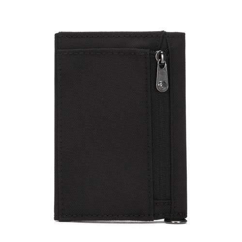 Pacsafe Rfidsafe Trifold Wallet In Black