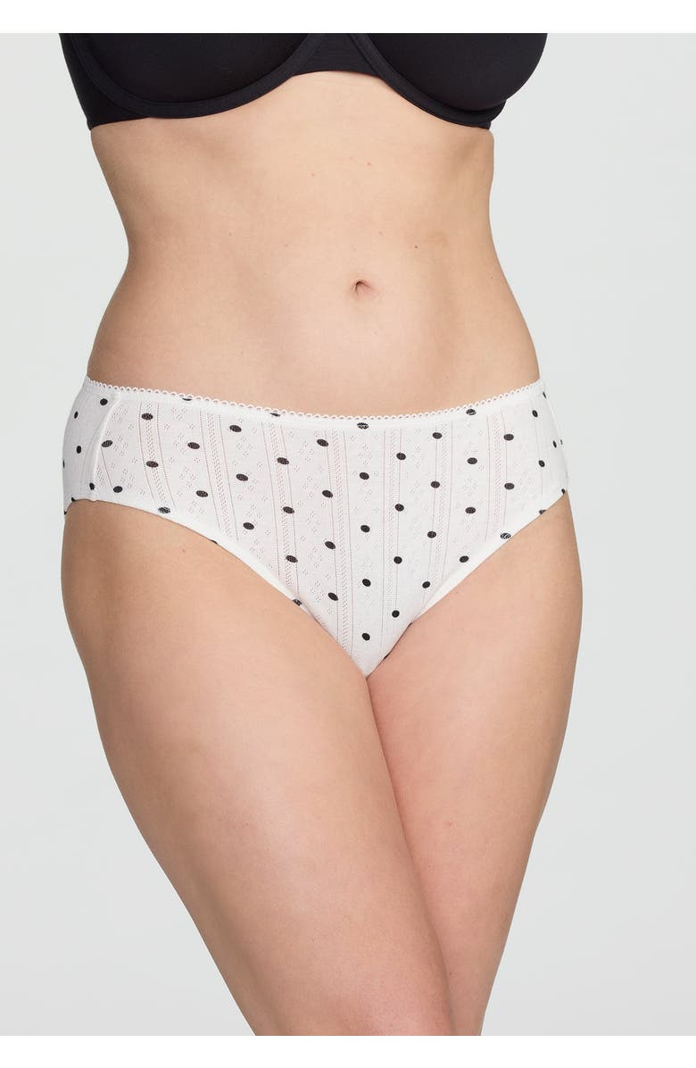 CUUP The Brief- Pointelle, Alternate, color, Salt Polka Dot