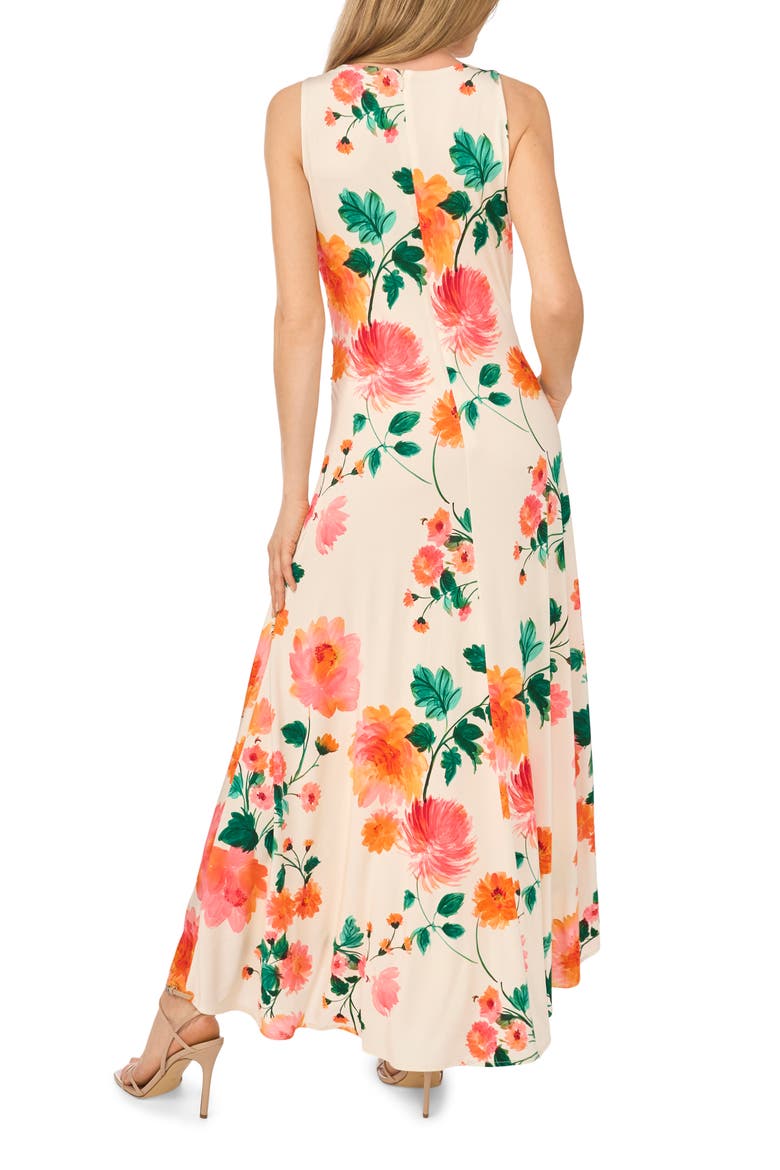Elizabeth Ruched Sleeveless Maxi Dress, Alternate, color, ANTIQUE WHITE