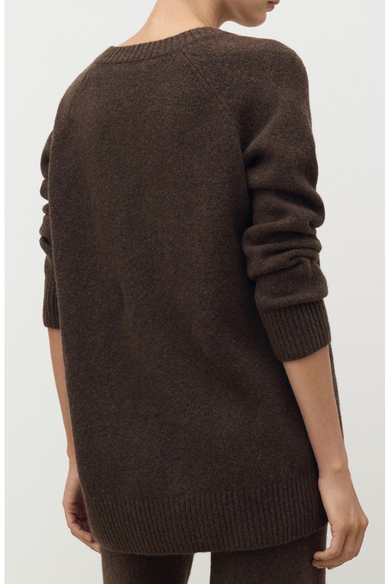 V-Neck Sweater, Main, color, CHOCOLATE