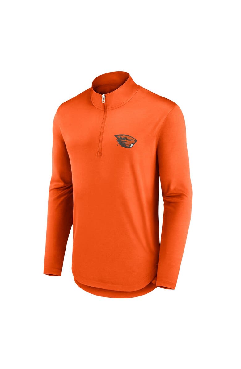 FANATICS Men's Fanatics Branded Orange Oregon State Beavers Quarterback Mock Neck Quarter-Zip Top, Alternate, color, Orange
