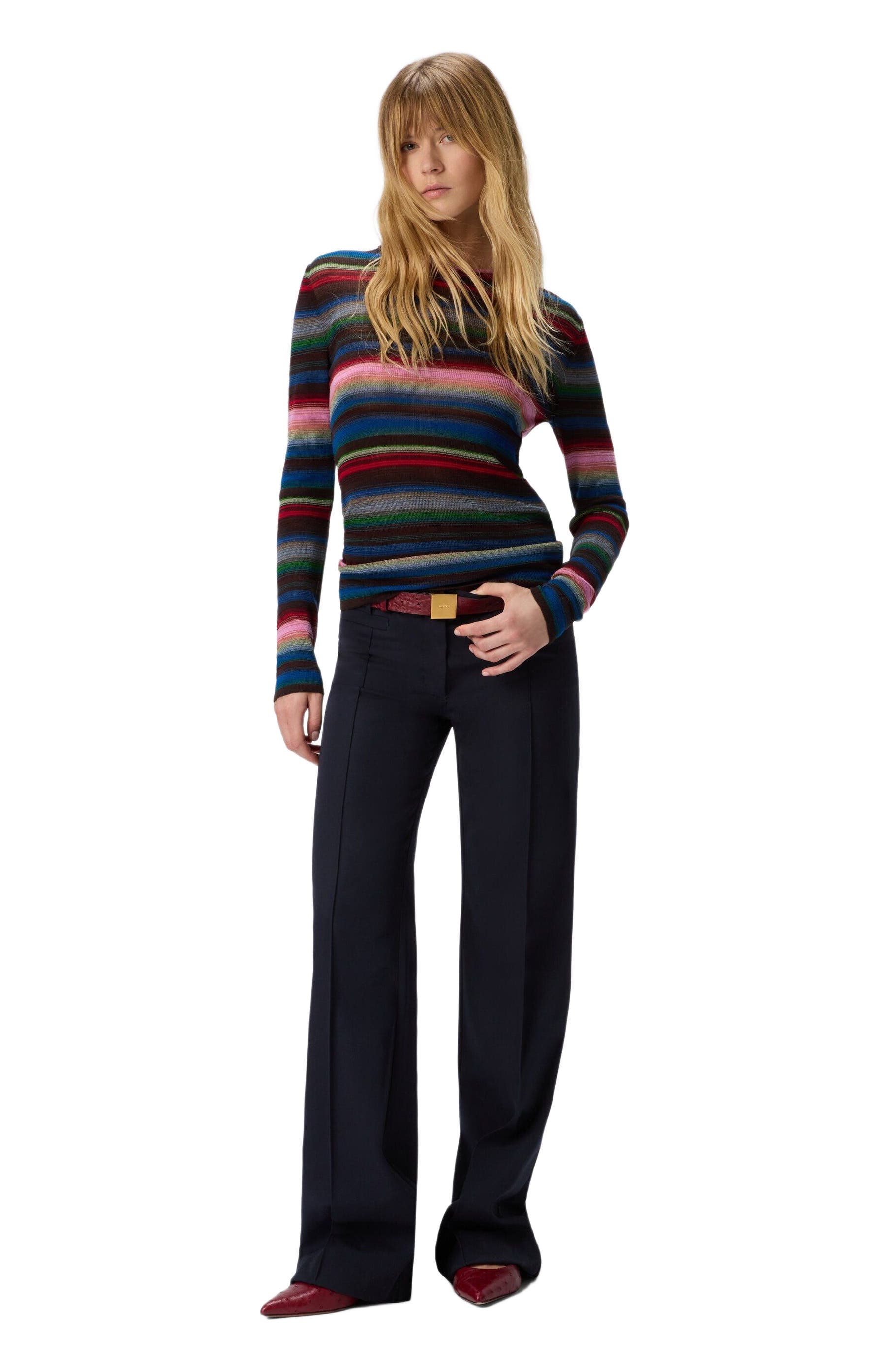 Striped Crew Neck Sweater