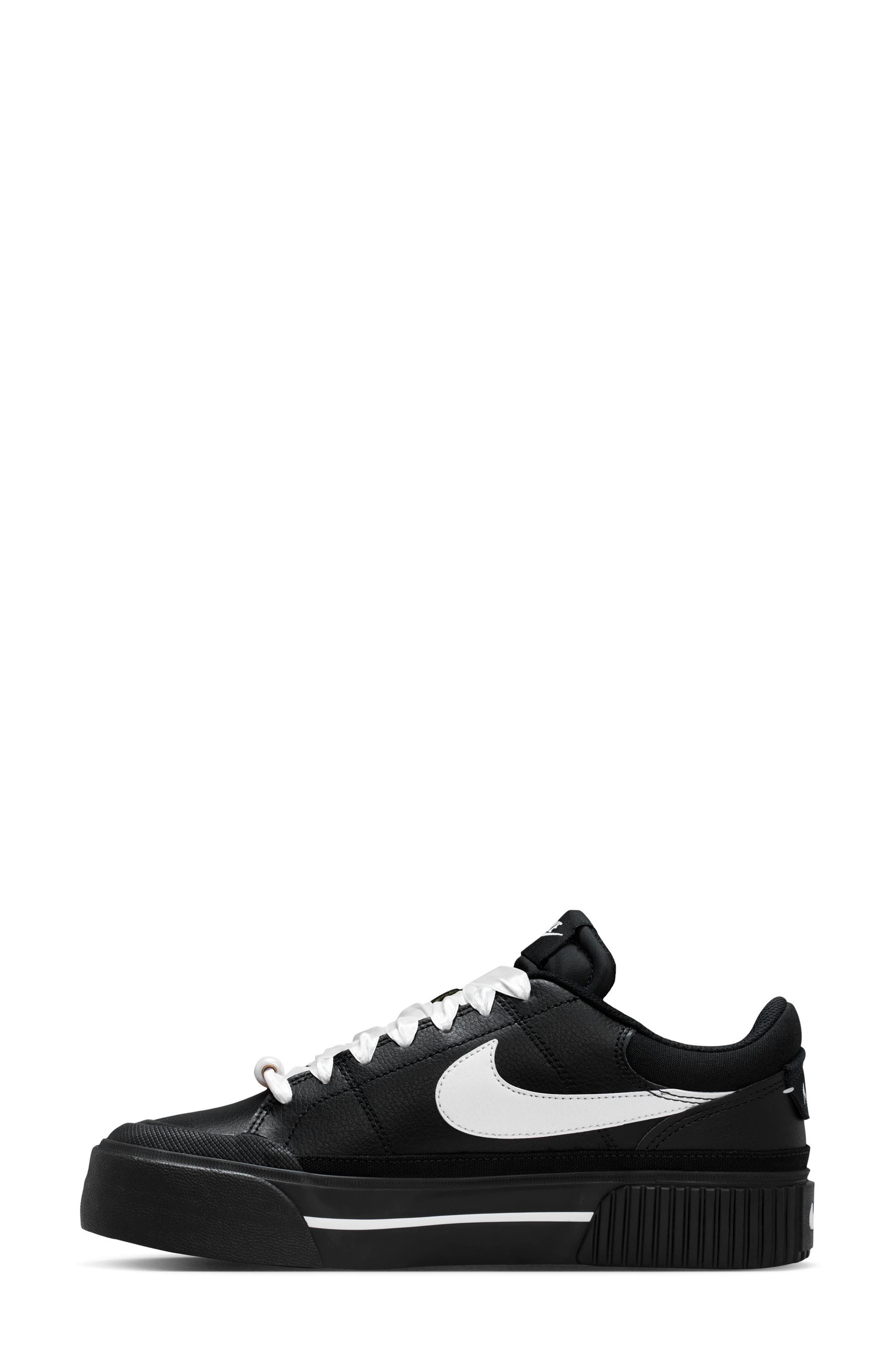 Nike Court Legacy Sneaker, Alternate, color, Black/ White