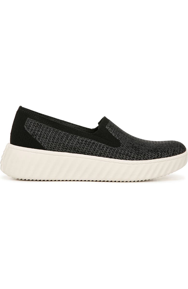 LifeStride Wednesday Knit Slip-On Sneaker, Alternate, color, Black Heathered Knit