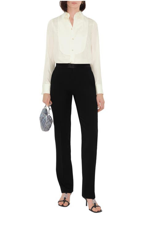 Wool Tuxedo Trousers