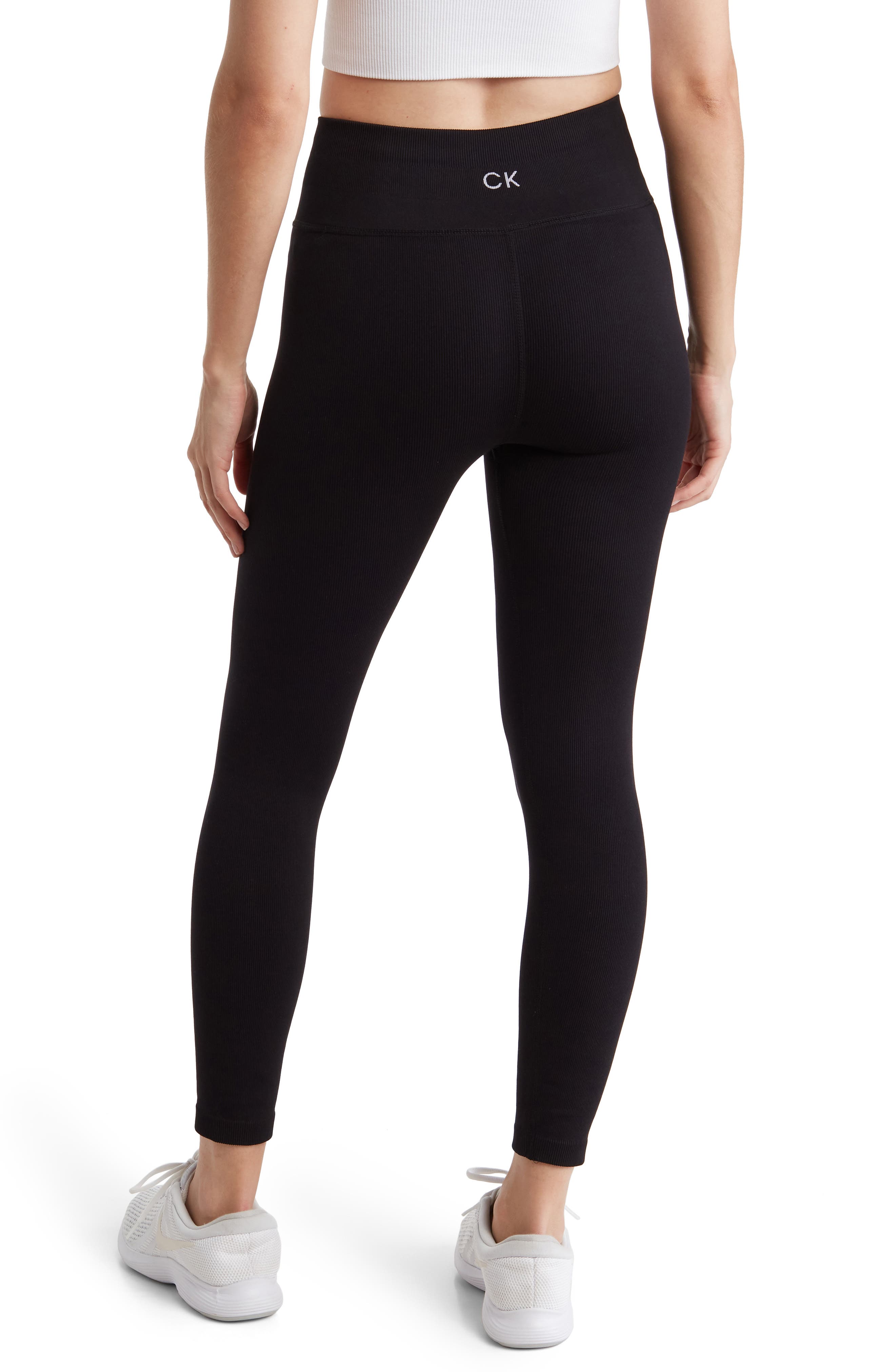 Calvin Klein Thin Rib High Waist Leggings (Women) | Nordstromrack