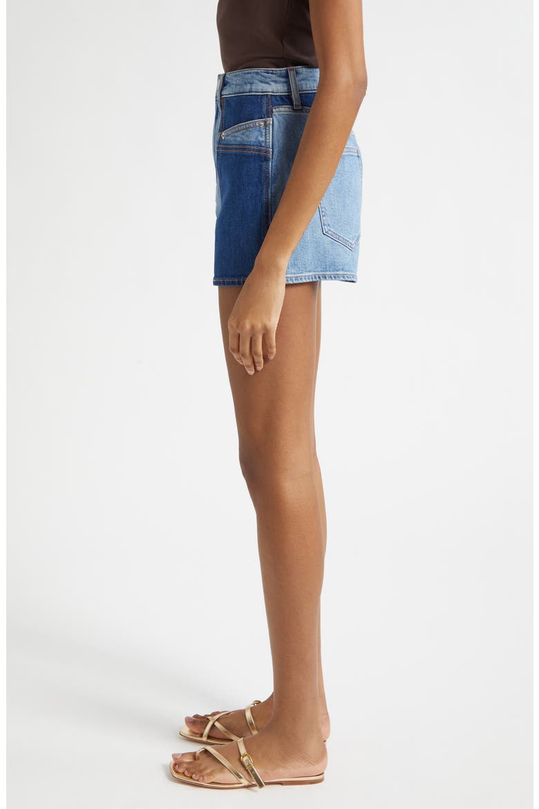 Elijah Colorblock Denim Shorts, Alternate, color, REBEL BLUE COLORBLOCK