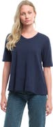 WILT Clothing Elbow Sleeve Trapeze Top