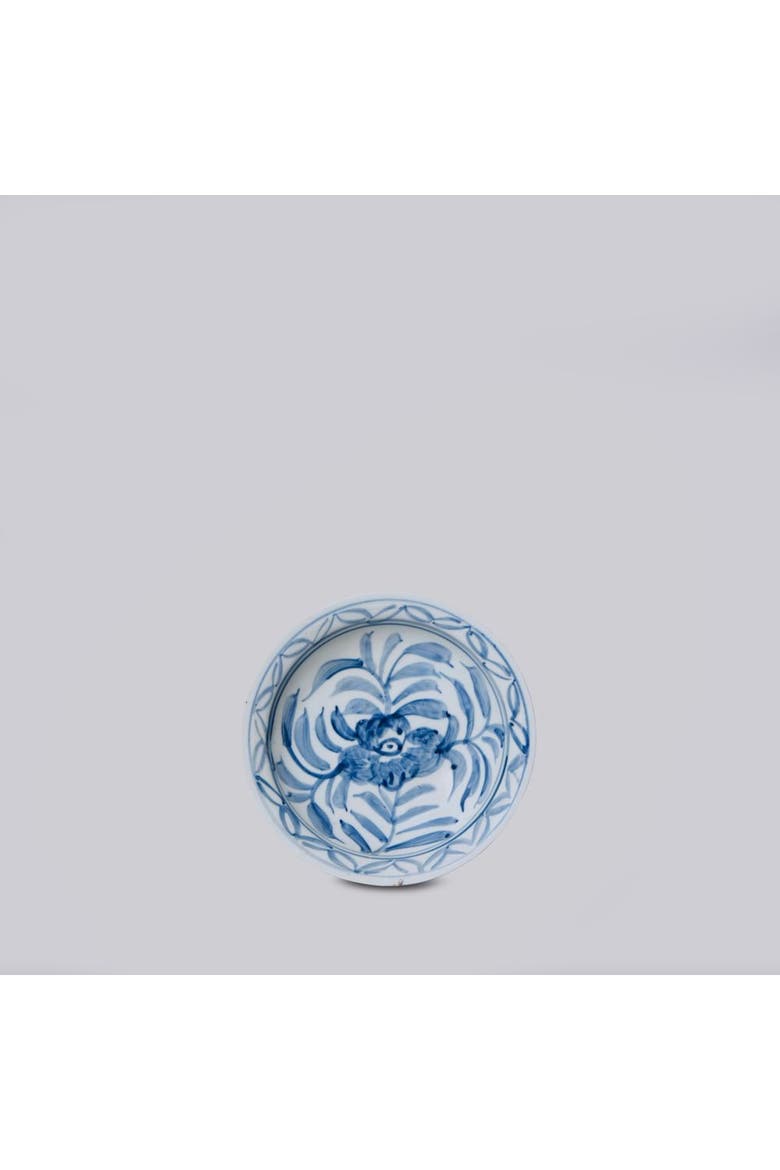 Small Porcelain Floral Dish, Main, color, Blue and White