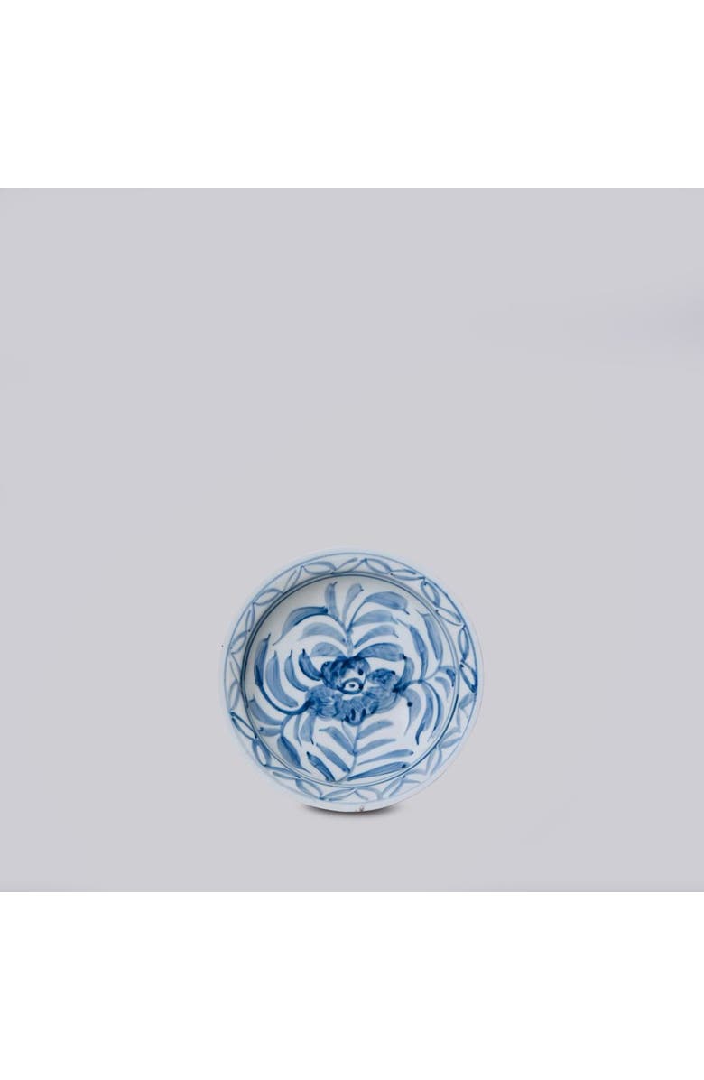 Cobalt Guild Small Porcelain Floral Dish, Main, color, Blue And White
