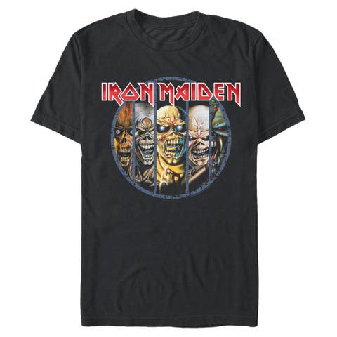 Men's Iron Maiden Classic Faces  Graphic T-Shirt