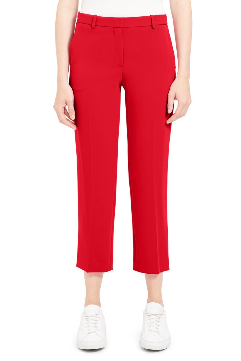 Tailored Ankle Trousers, Main, color, GERANIUM