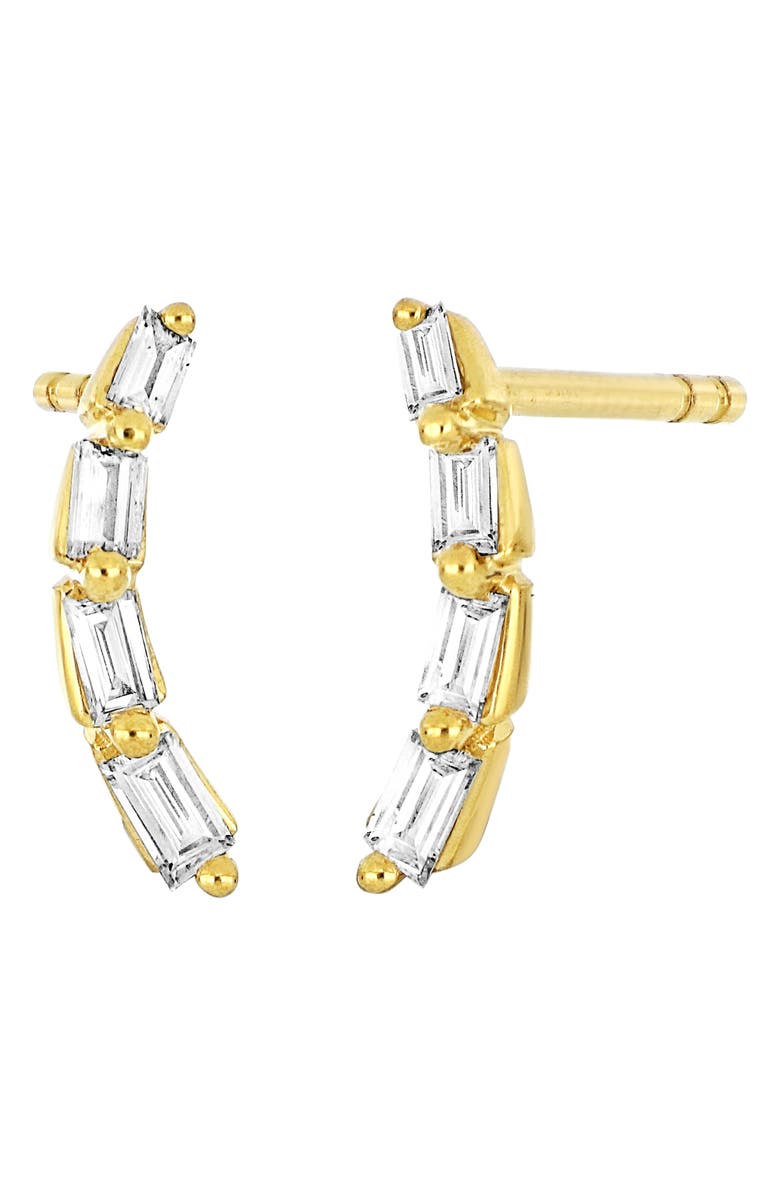 Bony Levy Getty Baguette Diamond Ear Crawlers, Main, color, 