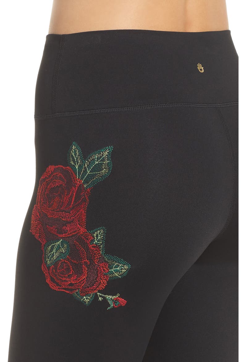 Rose Perfect High Waist Leggings, Alternate, color, VINTAGE BLACK