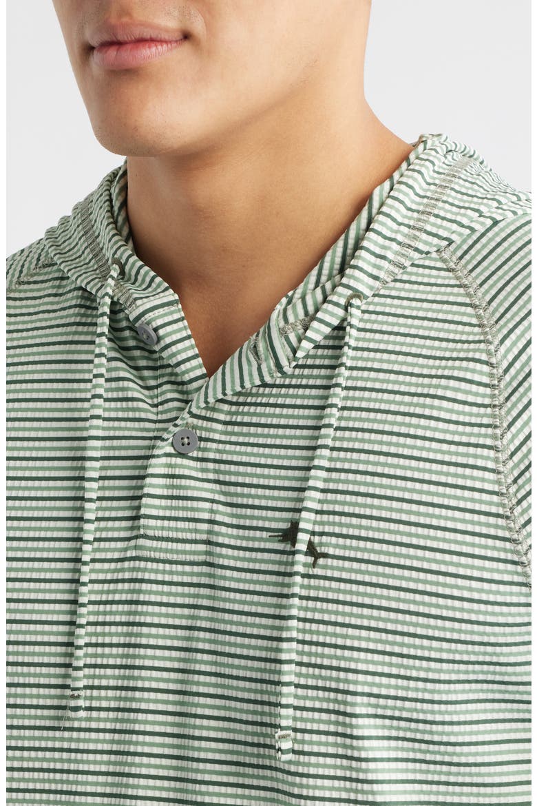 Starboard Shores Stripe Seersucker Hoodie, Alternate, color, BAYTREE