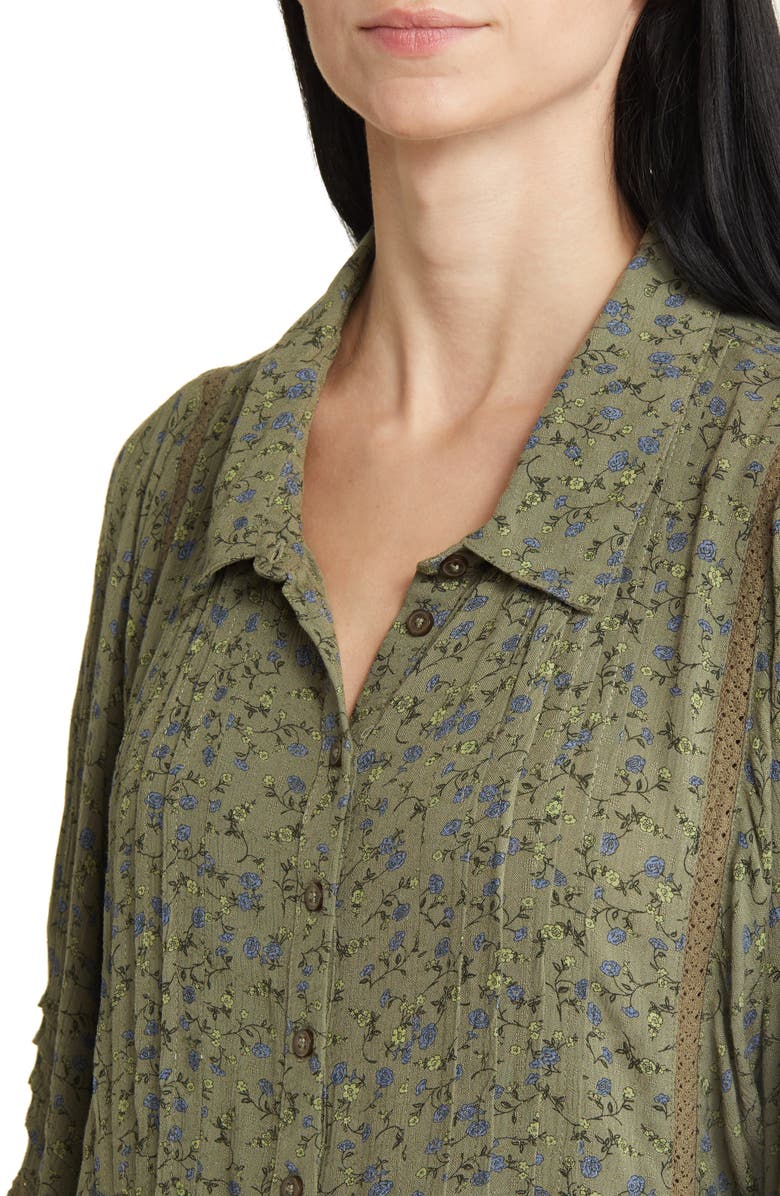 Lucky Brand Floral Long Sleeve Top, Alternate, color,