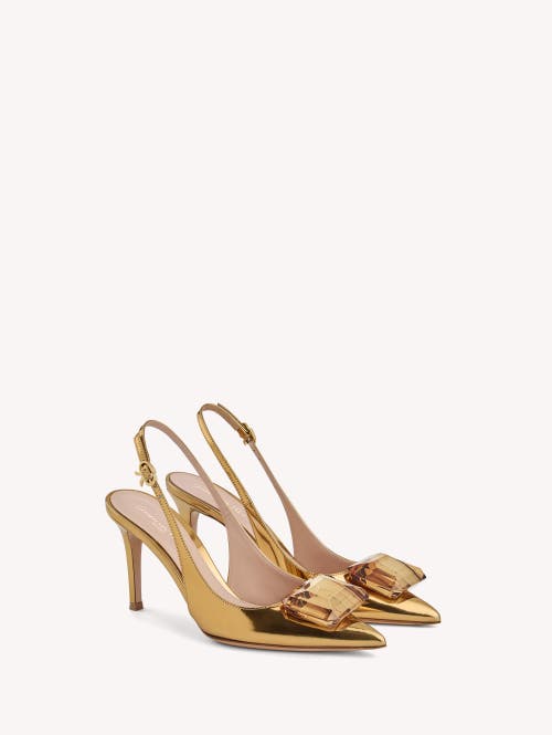 Gianvito Rossi Jaipur Sling In Gold