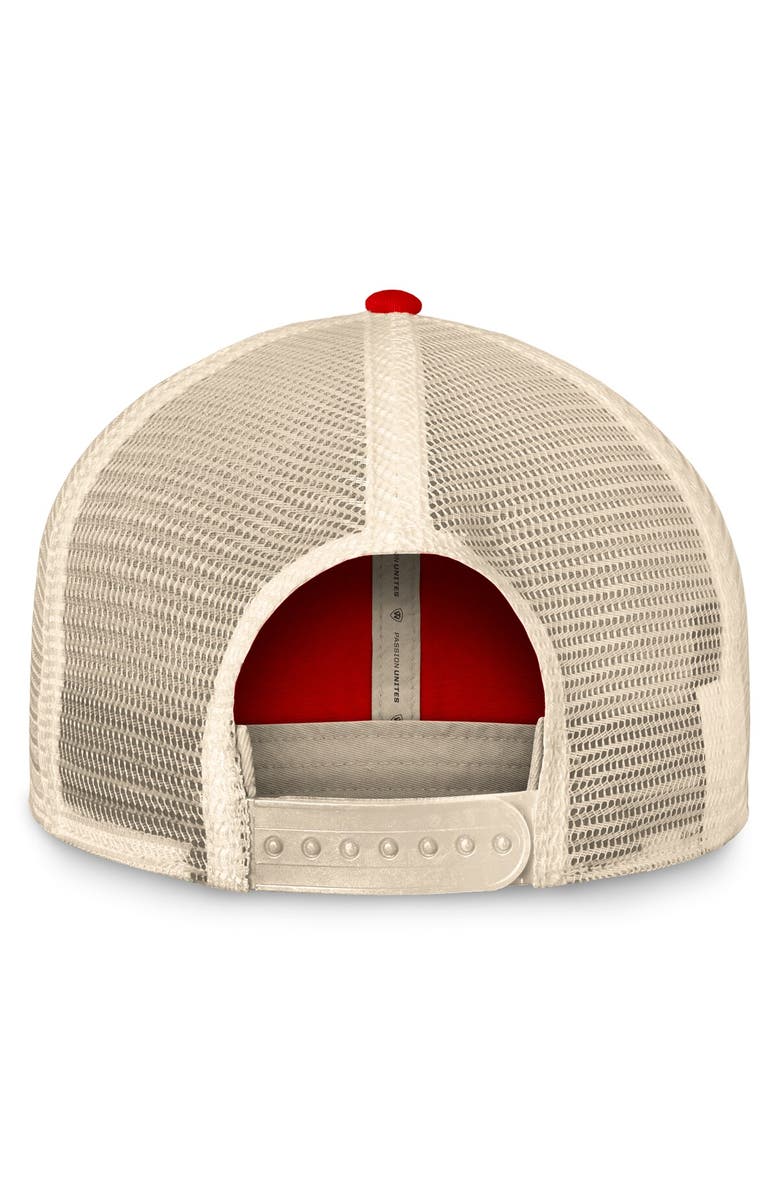 TOP OF THE WORLD Men's Top of the World Scarlet Nebraska Huskers Heritage Waylon Trucker Adjustable Hat, Alternate, color, 