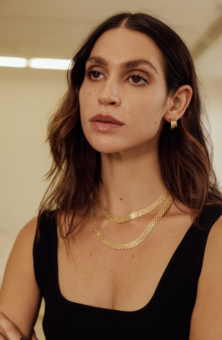 Nordstrom Panther Chain Layered Necklace, Alternate, color, 