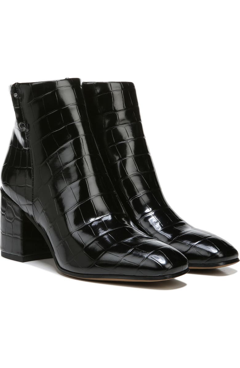 Franco Sarto Tenton Croc Embossed Bootie, Alternate, color,