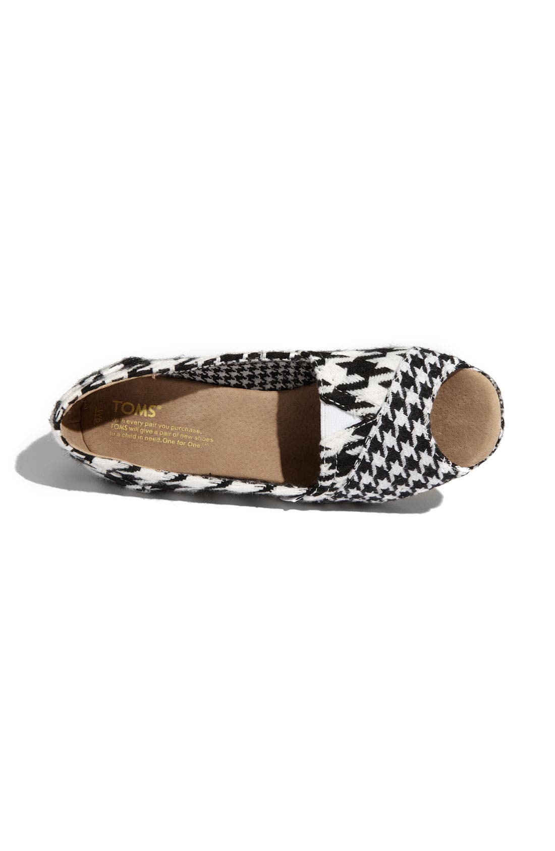 TOMS 'Scottish Houndstooth' Wedge, Alternate, color, 