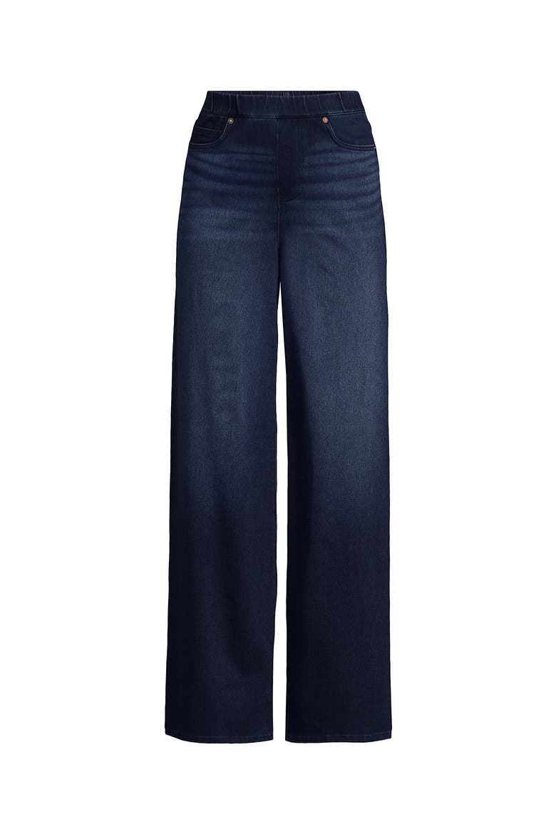 Starfish Denim High Rise Wide Leg Jeans, Alternate, color, Dark Indigo Blue Wash