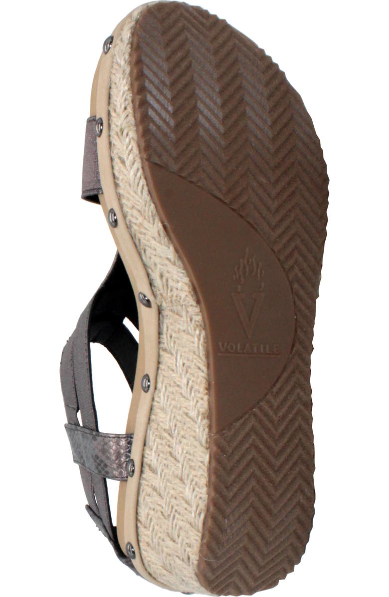 Volatile Zayanta Wedge Sandal, Alternate, color,