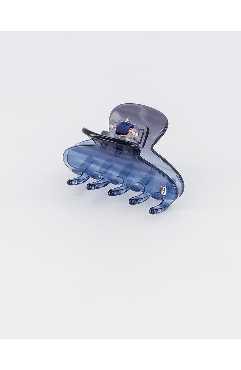 Alexandre de Paris Cool small acetate hair clip, Alternate, color, Blue