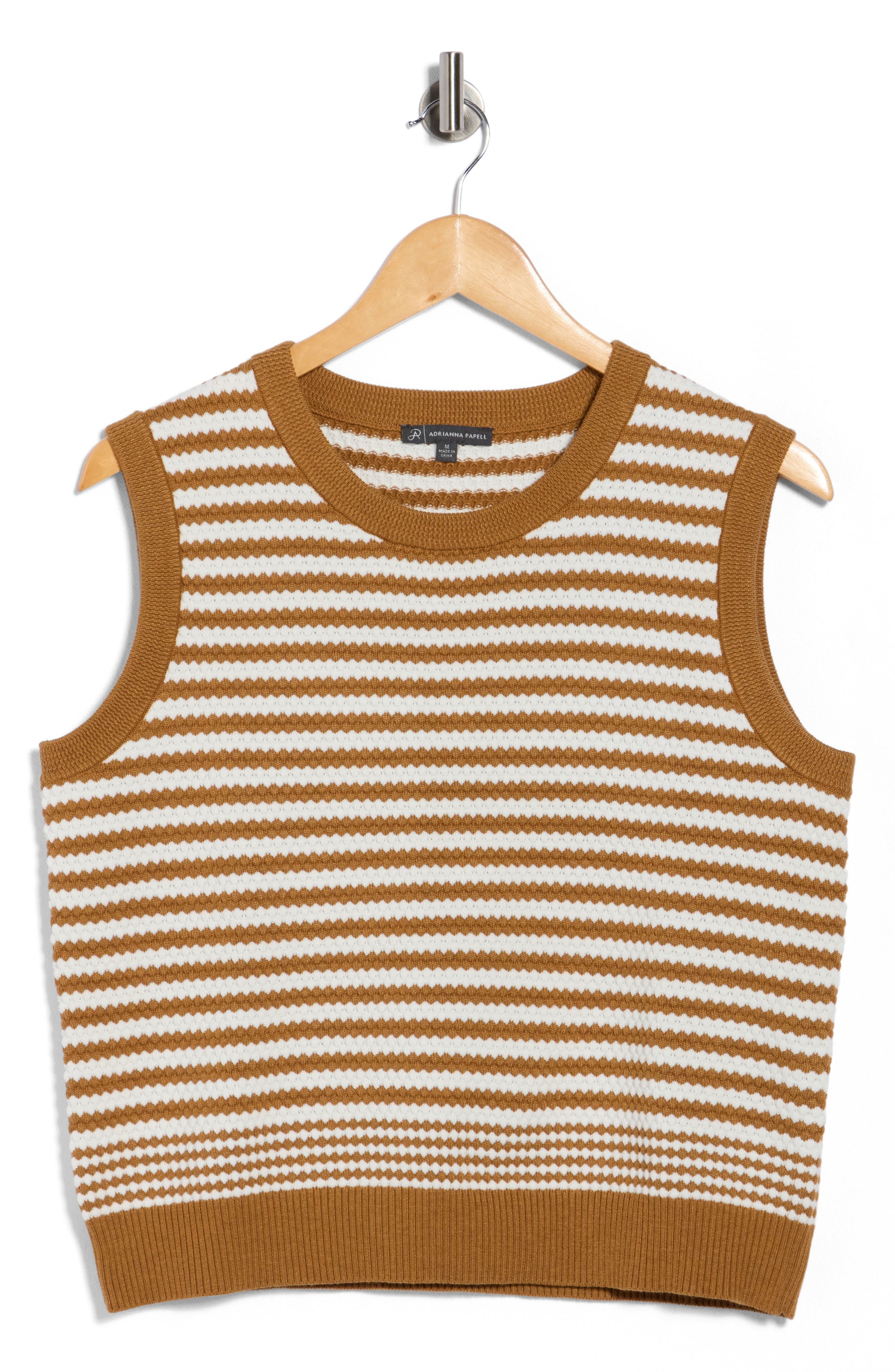 Adrianna Papell Stripe Sweater Tank