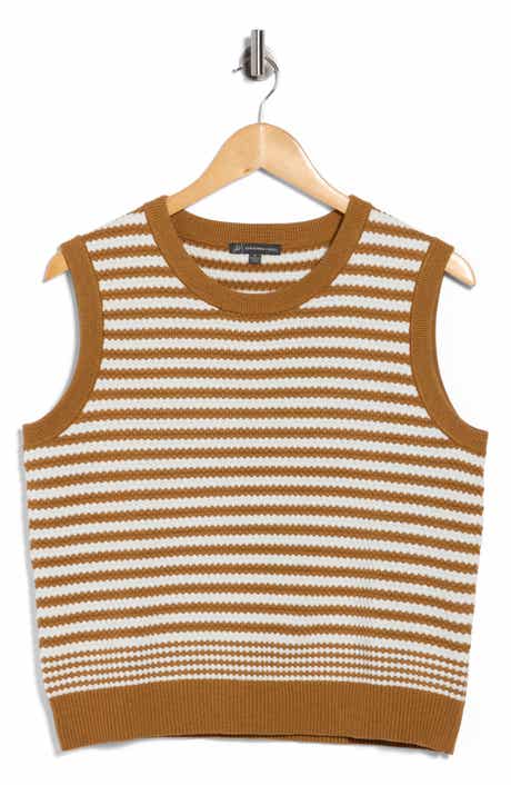 Adrianna Papell Stripe Sweater Tank