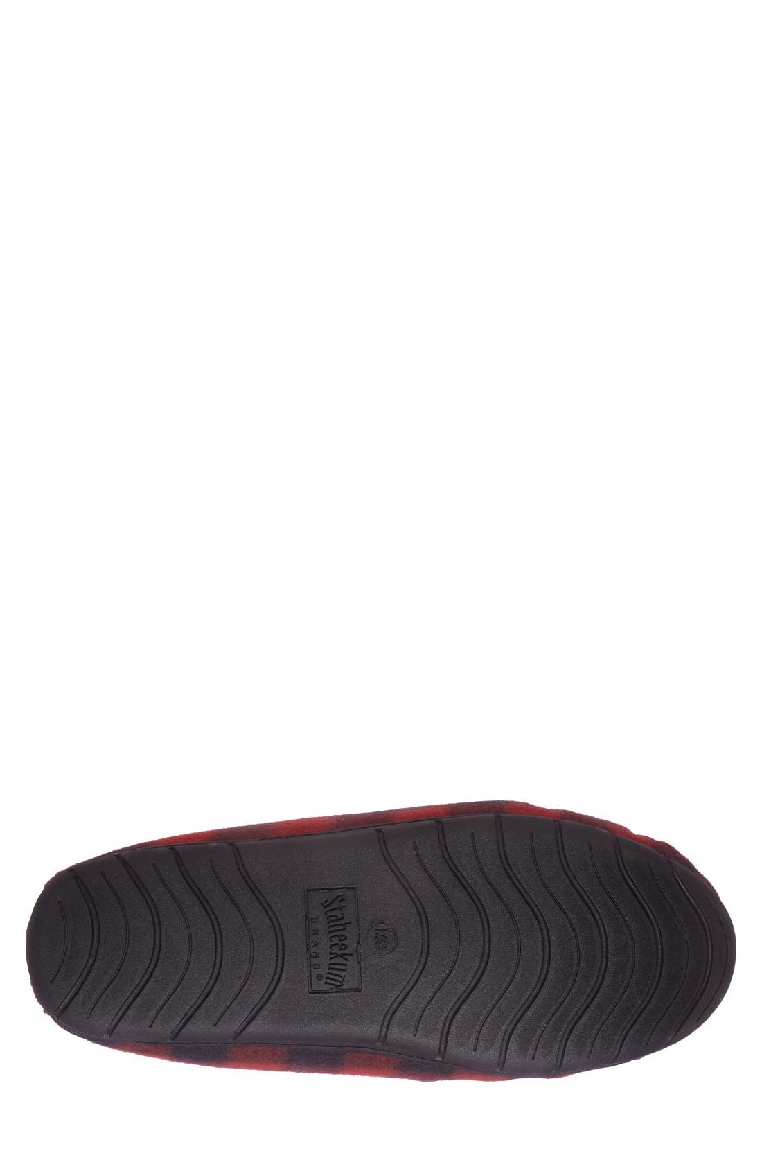 'Piedmont' Genuine Shearling Lined Slipper, Alternate, color, RED