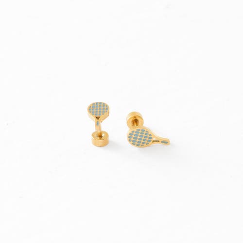 Pip Pop Tennis Racquet Stud Earrings