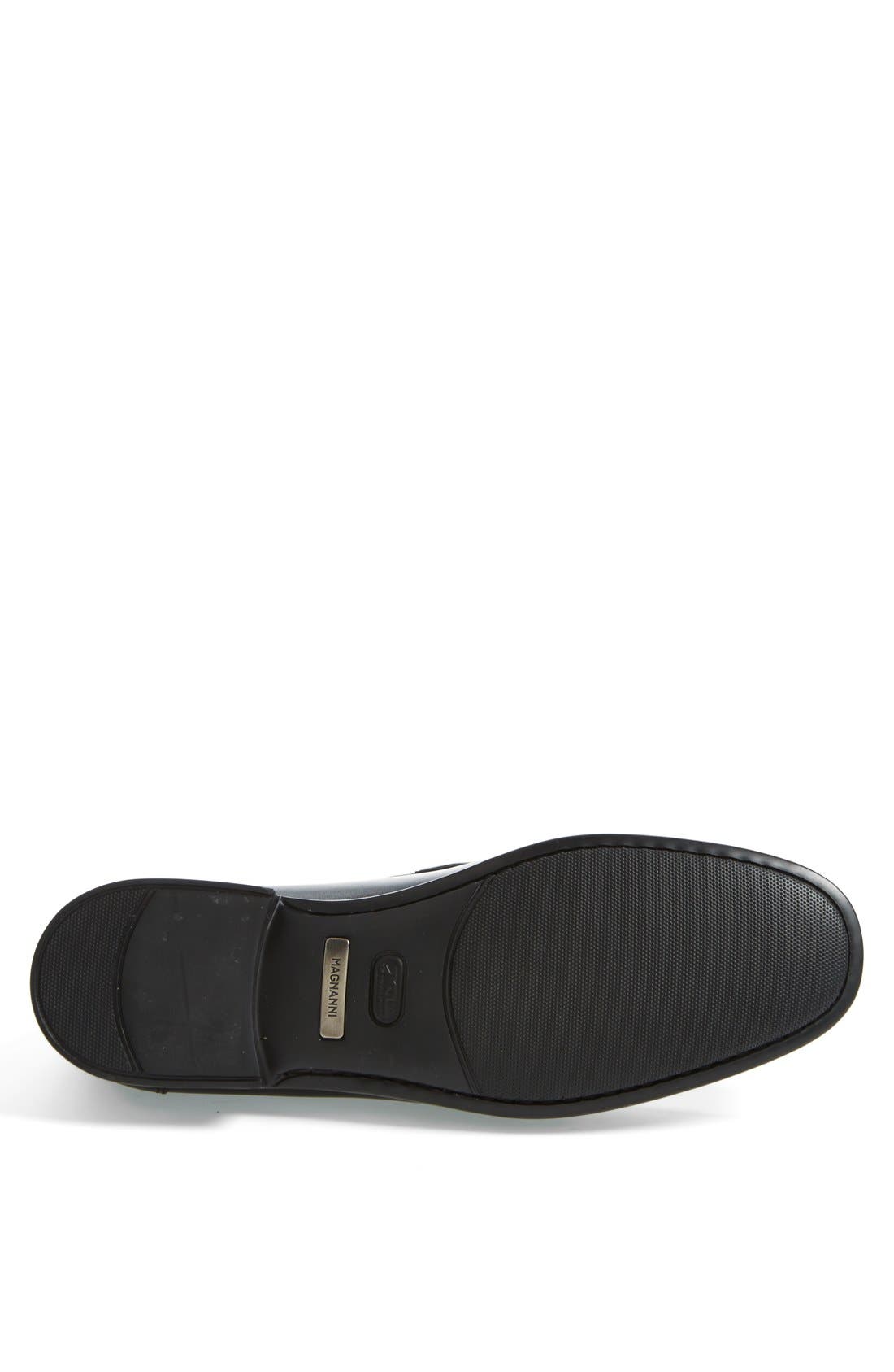 'Ares' Penny Loafer, Alternate, color, BLACK